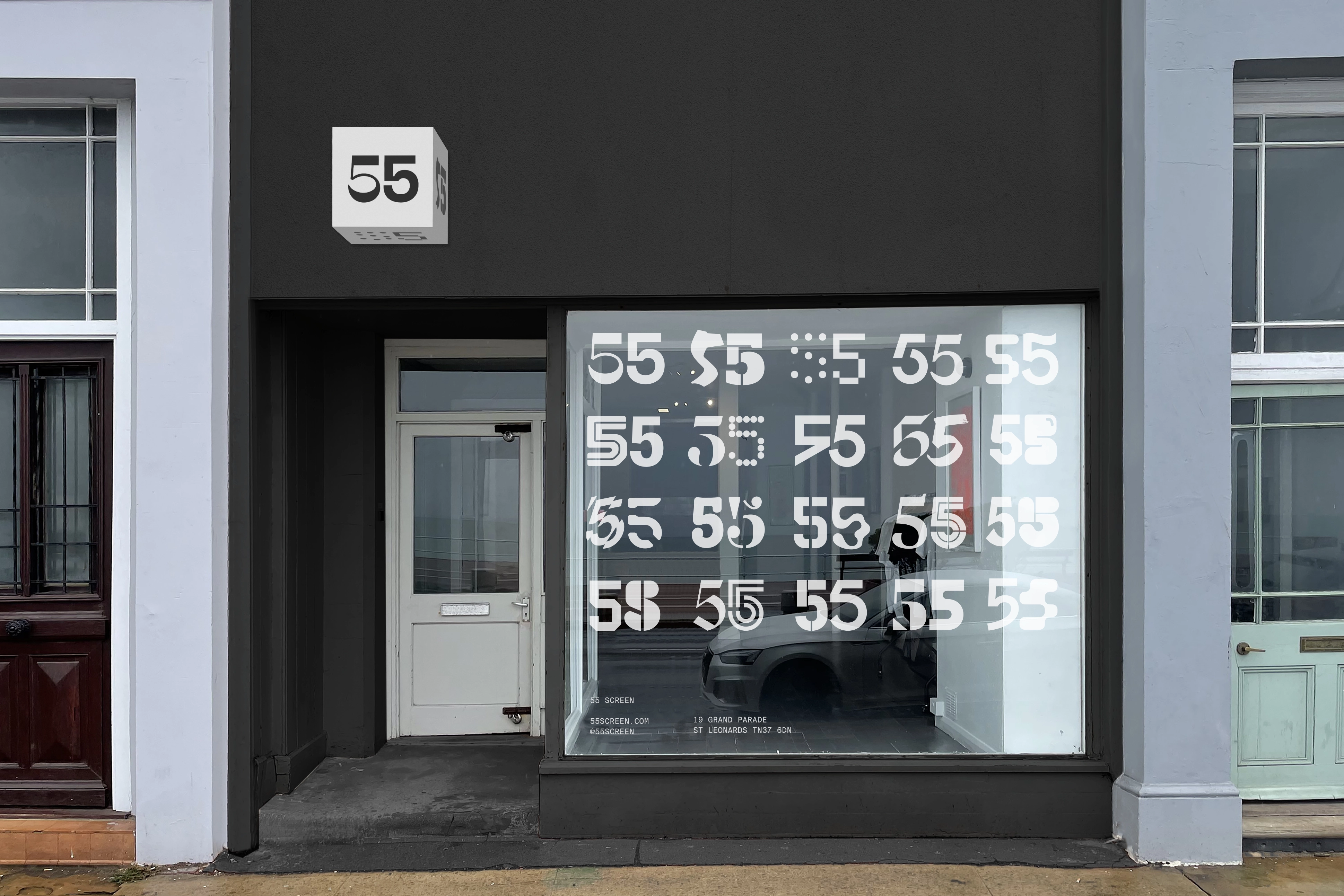55 Screen Gallery Exterior Signage Rother Studio